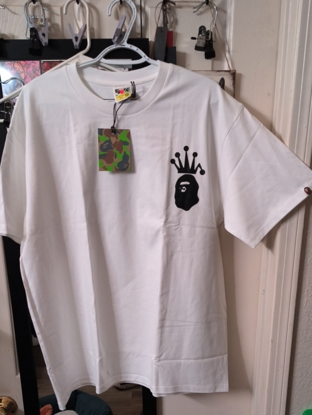 White N Black Bape Stussy Collab Size 2XL Runs Small XL